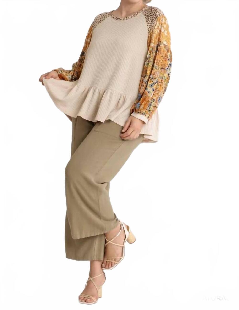 NEW UMGEE beauty blouse in natural